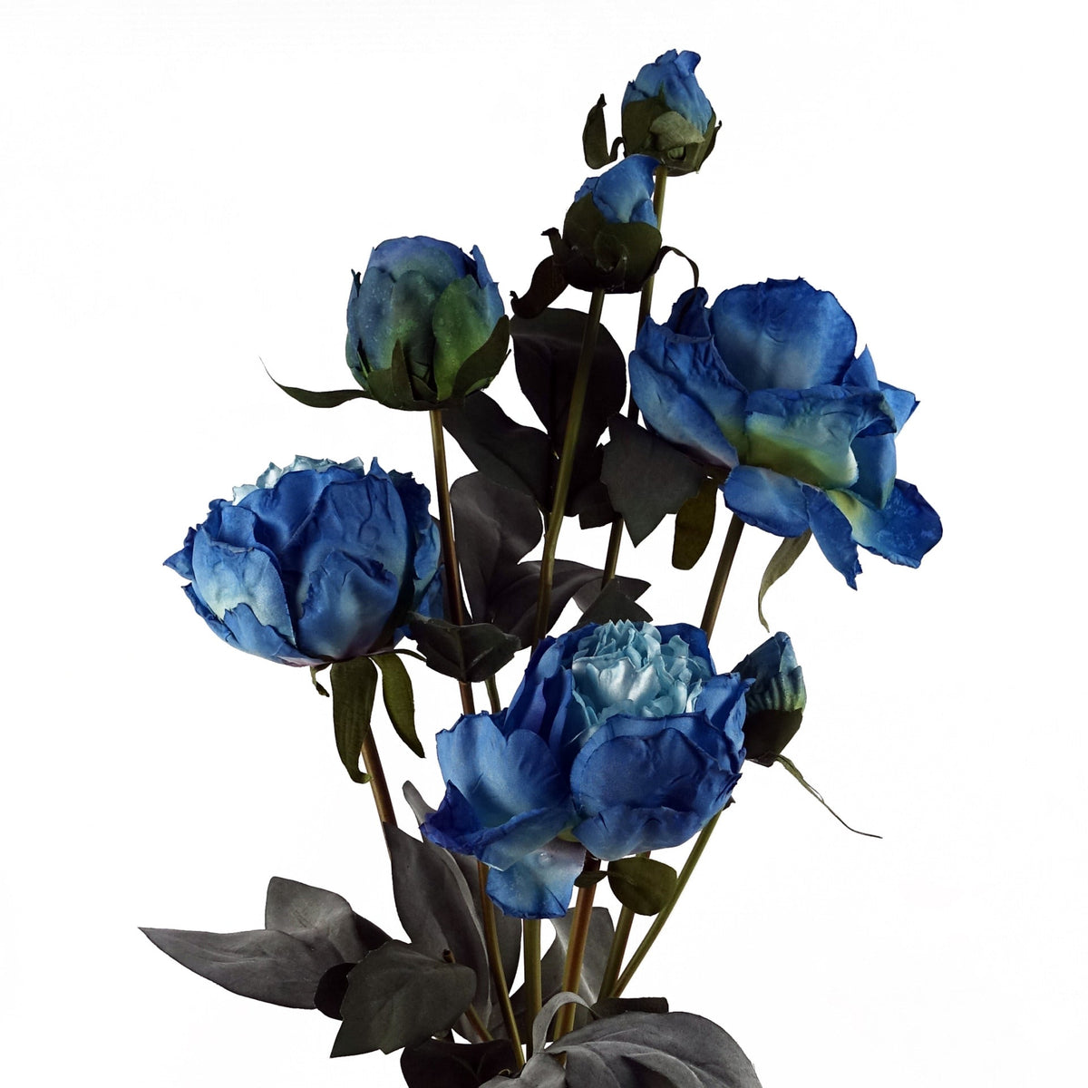 55cm Peony Artificial Flower Stems - 4 flowers 3 buds – image 6