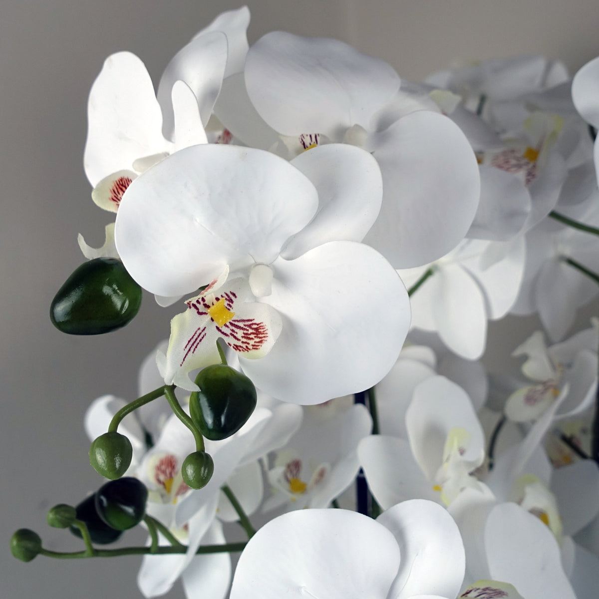 60cm Orchid Artificial White - Gold Ceramic Planter – image 5