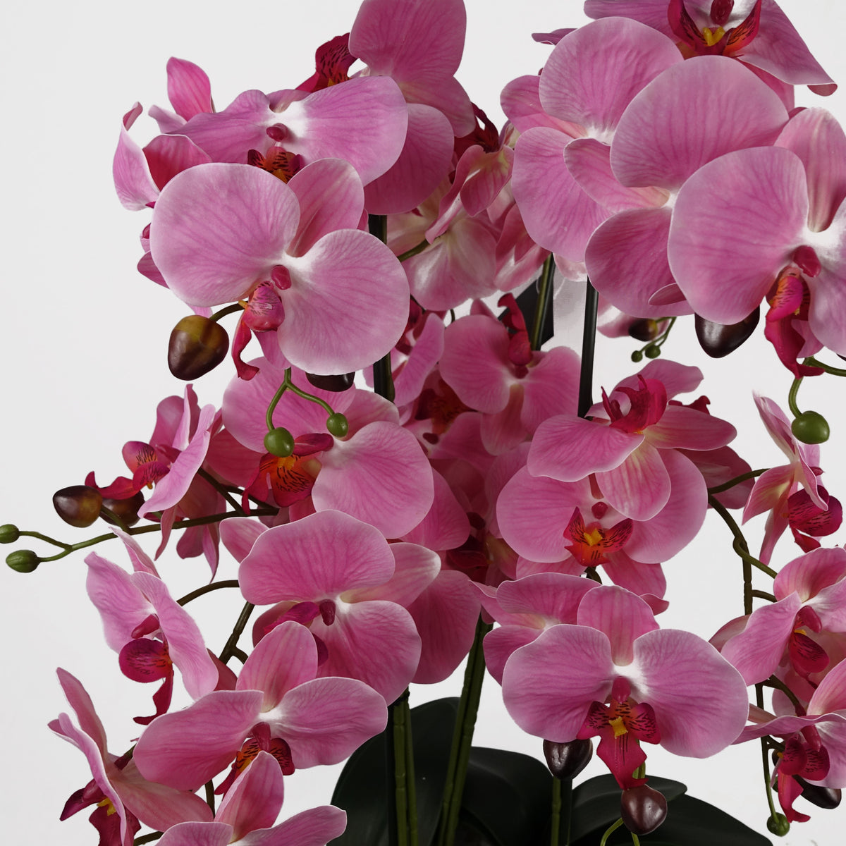 60cm Orchid Artificial Pink - Marble Effect Ceramic Planter – image 2
