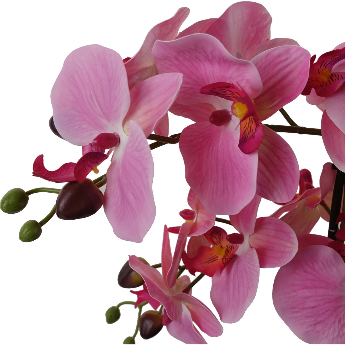 50cm Artificial Orchid with Glass Planter - Pink – image 2