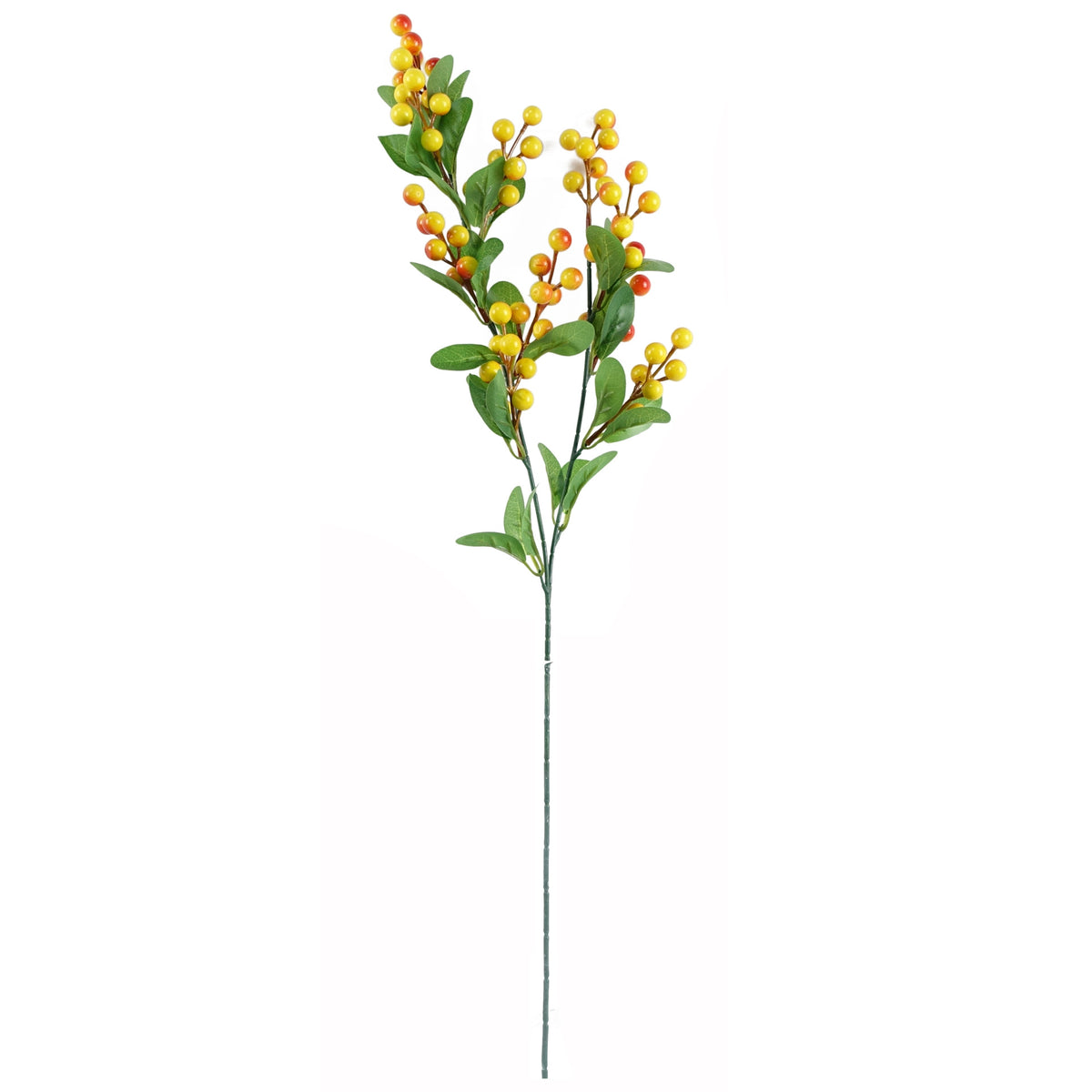 60cm Artificial Red Rose and Eucalyptus Glass Diamond Vase – image 4