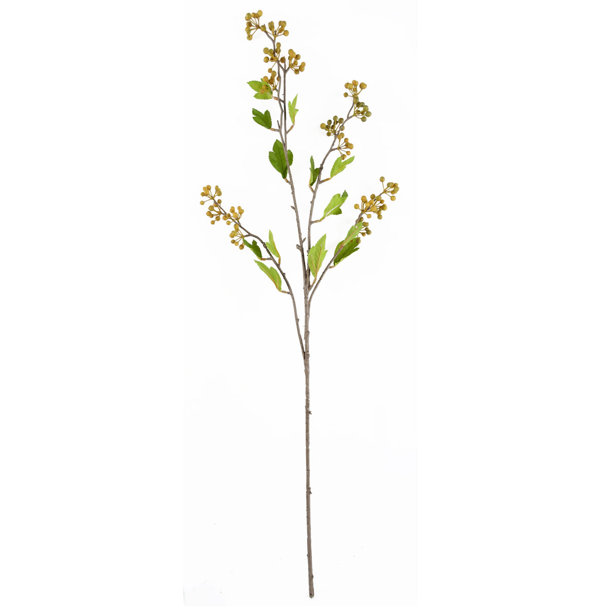 100cm Artificial Yellow Lily Black Eucalptus Glass Ball Vase – image 4