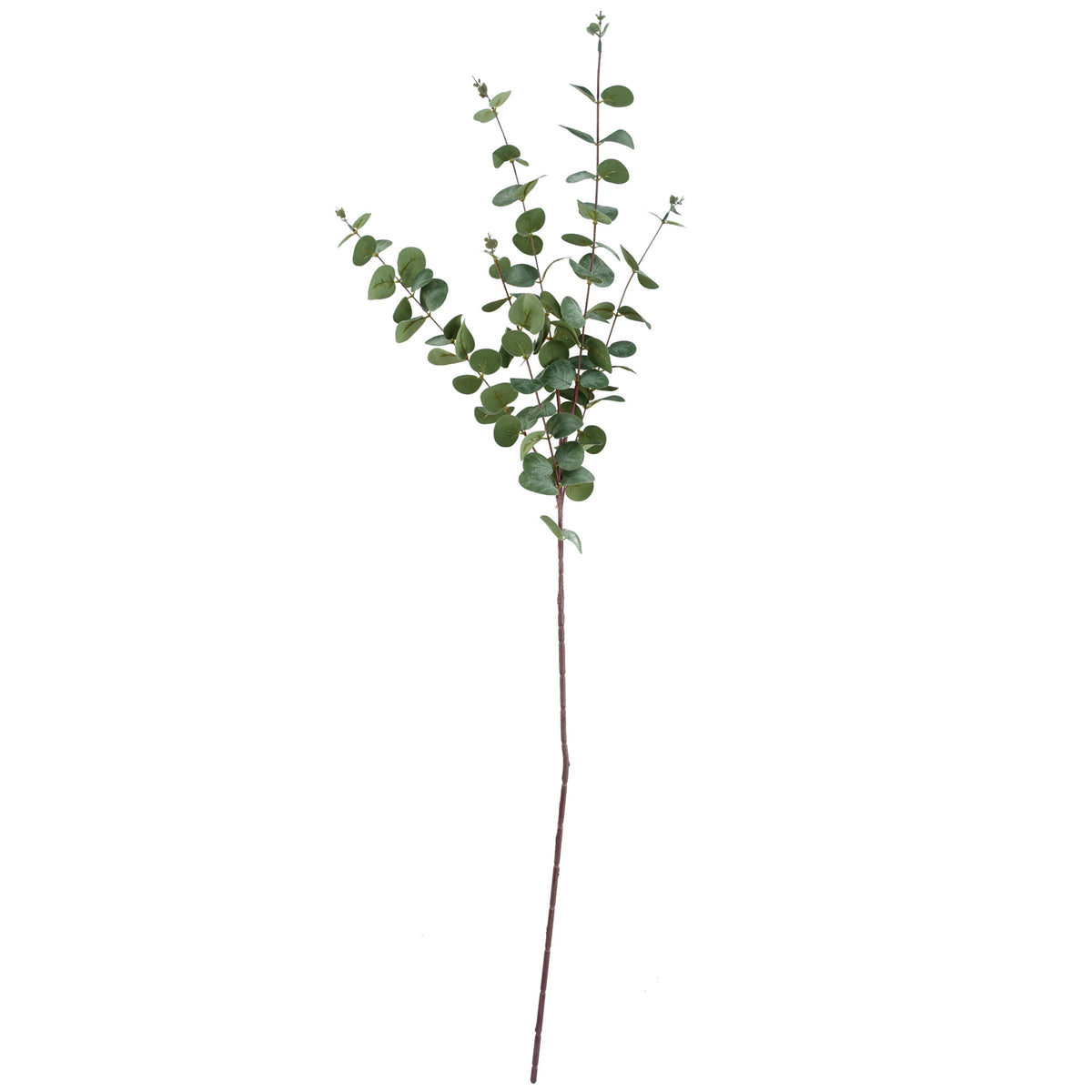 60cm Artificial Red Rose and Eucalyptus Glass Diamond Vase – image 5