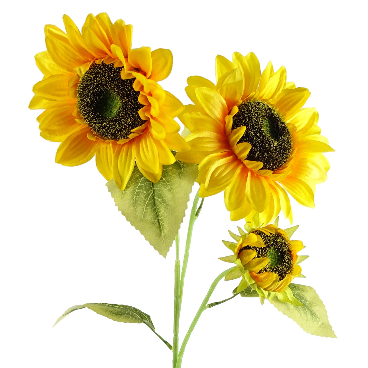 88cm Faux Artificial Sunflower with 3 heads – image 3