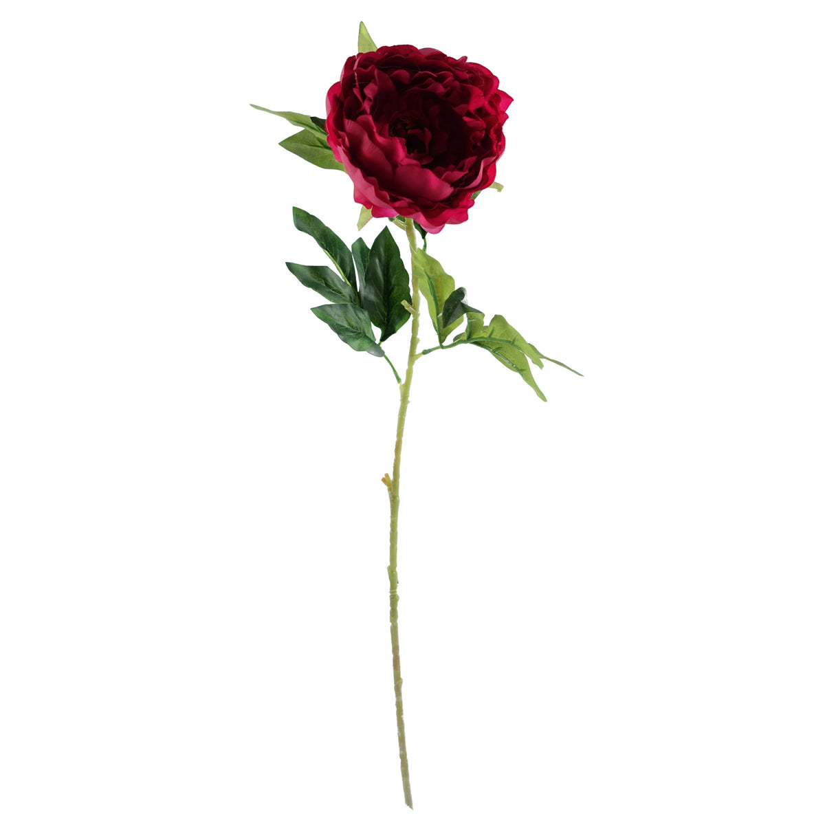 80cm Artificial Gold Palm and Peony Glass Vase – image 2