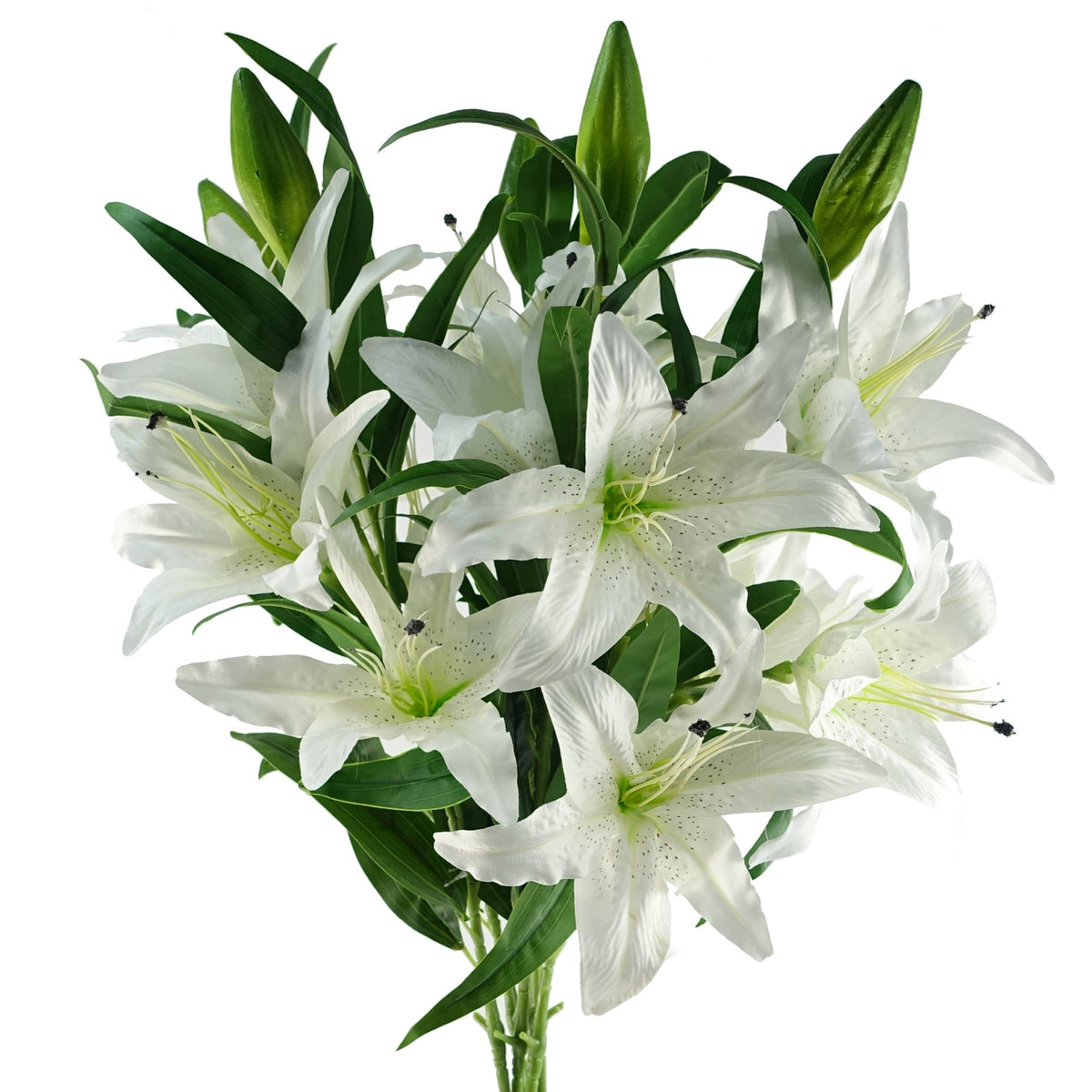 100cm Large Artificial Lily Stem with 3 Flowers – image 4