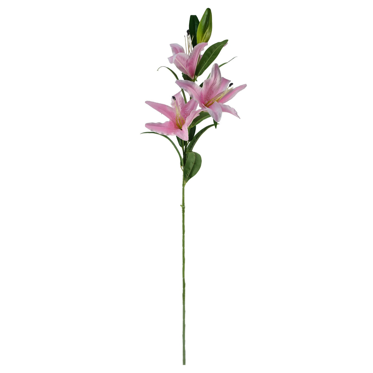 100cm Large Artificial Lily Stem with 3 Flowers – image 26