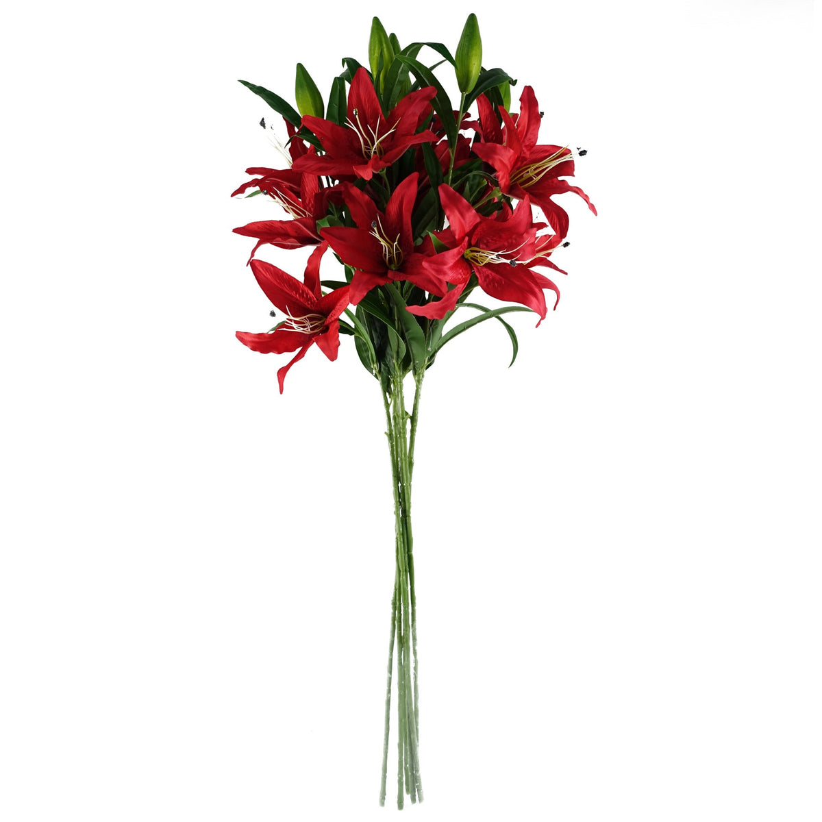 100cm Large Artificial Lily Stem with 3 Flowers – image 27