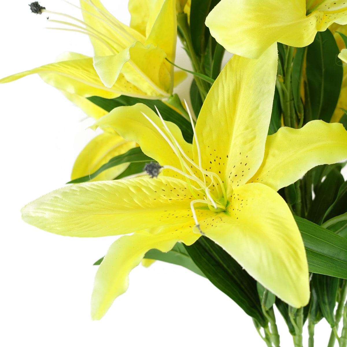 100cm Large Artificial Lily Stem with 3 Flowers – image 33