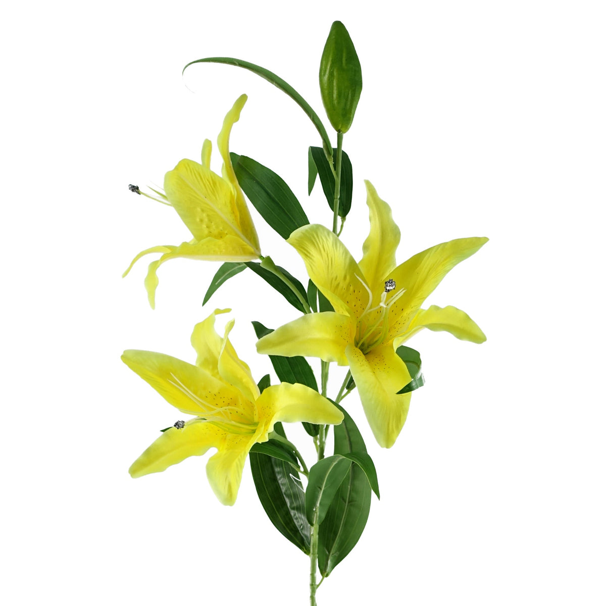 100cm Large Artificial Lily Stem with 3 Flowers – image 15