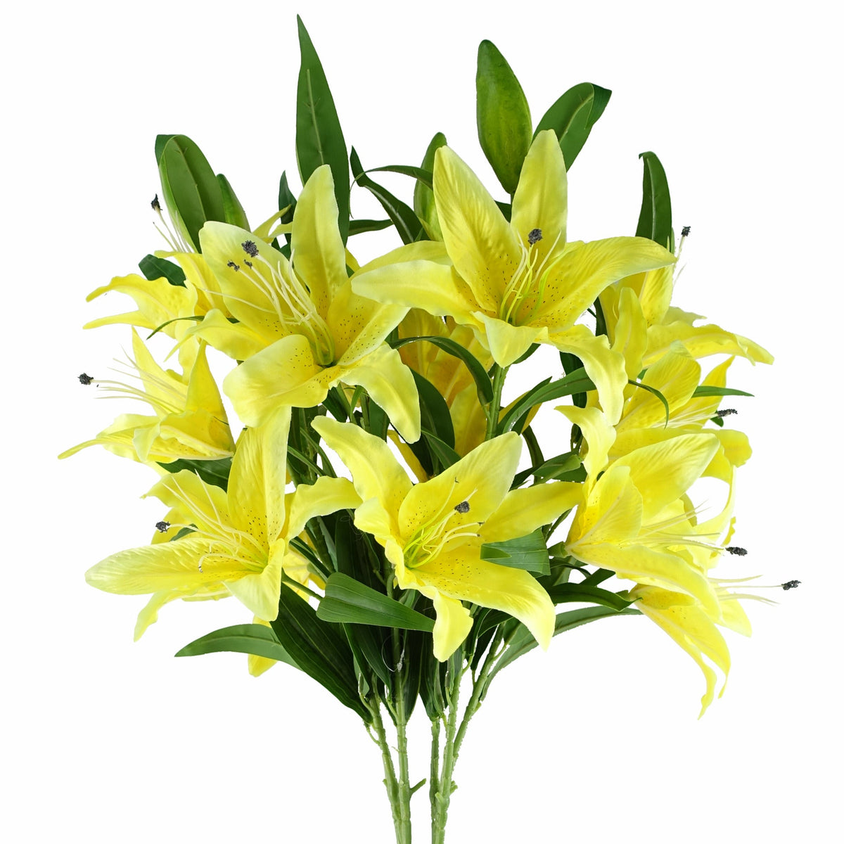 100cm Large Artificial Lily Stem with 3 Flowers – image 2