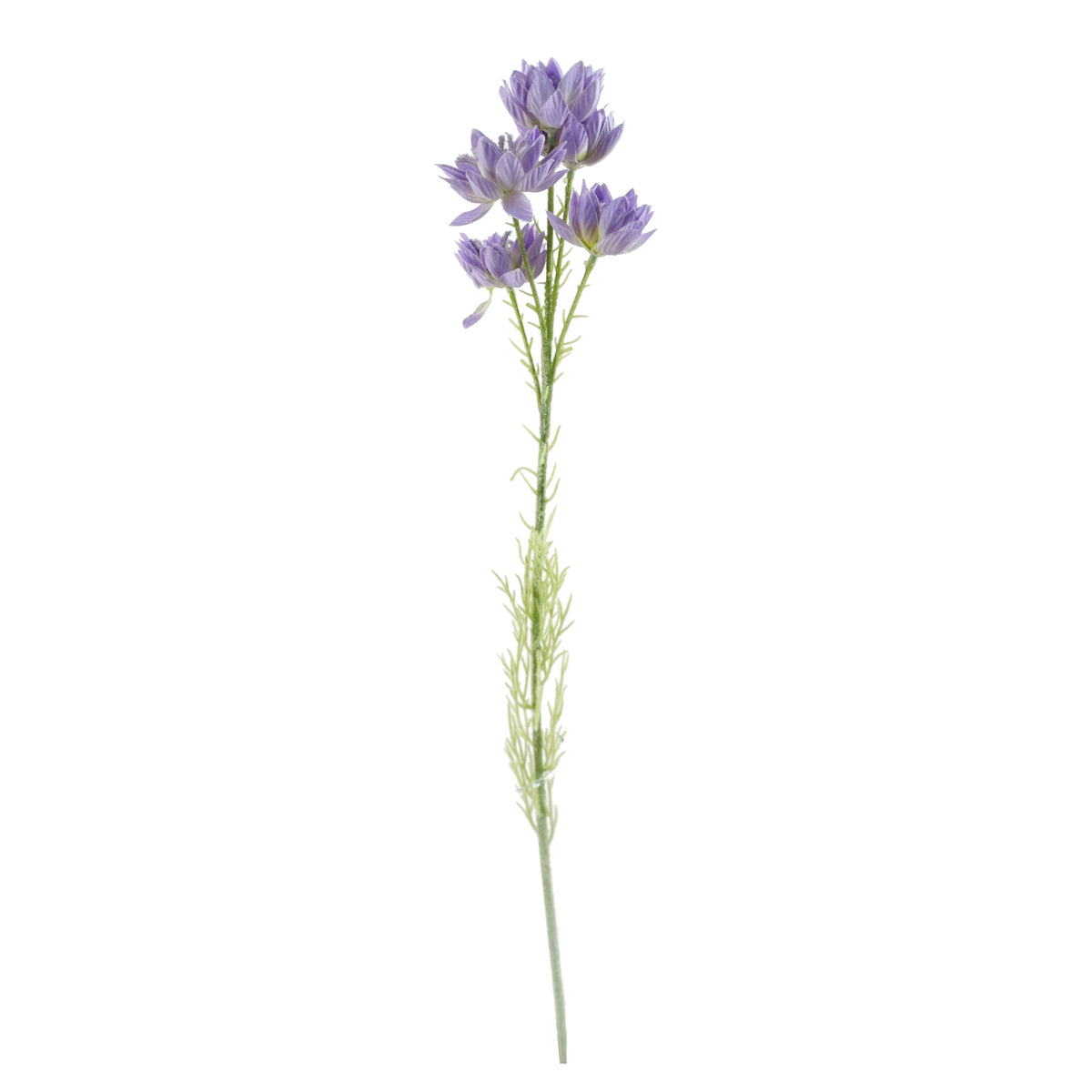 80cm Artificial Purple Sunflower and Gold Leaf Display Glass Vase – image 5