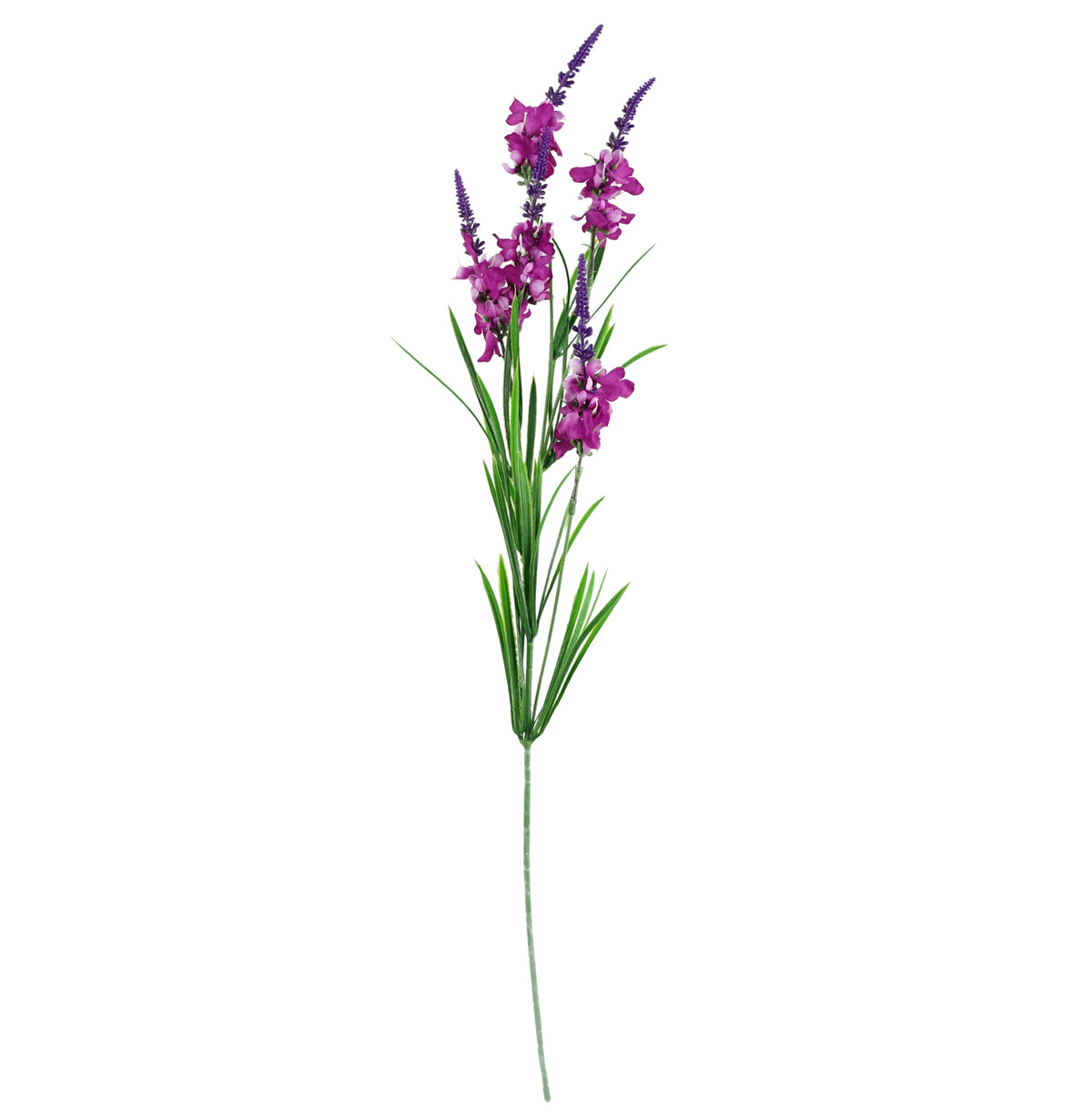 100cm Artificial Pink Blossom White Rose Arrangement Glass Vase – image 4