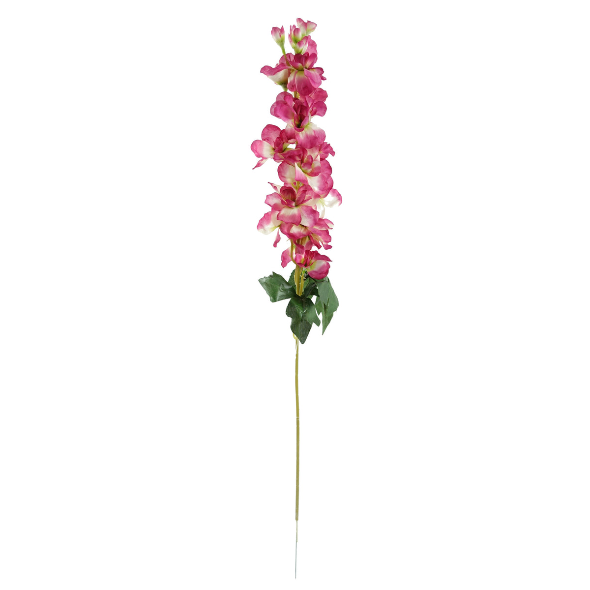 70cm Dark Pink Artificial Delphinium Flower Arrangement Pink Vase – image 3