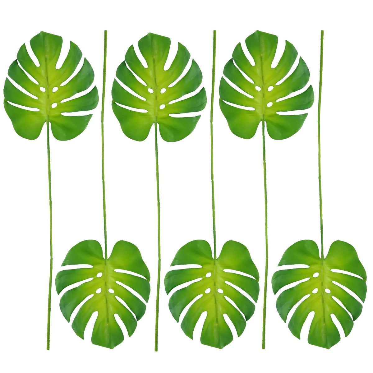 55cm Artificial Monstera Leaf Stem – image 2