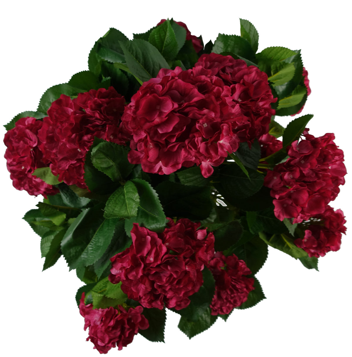 75cm Artificial Pink Bush Hydrangea Plant Potted – image 6