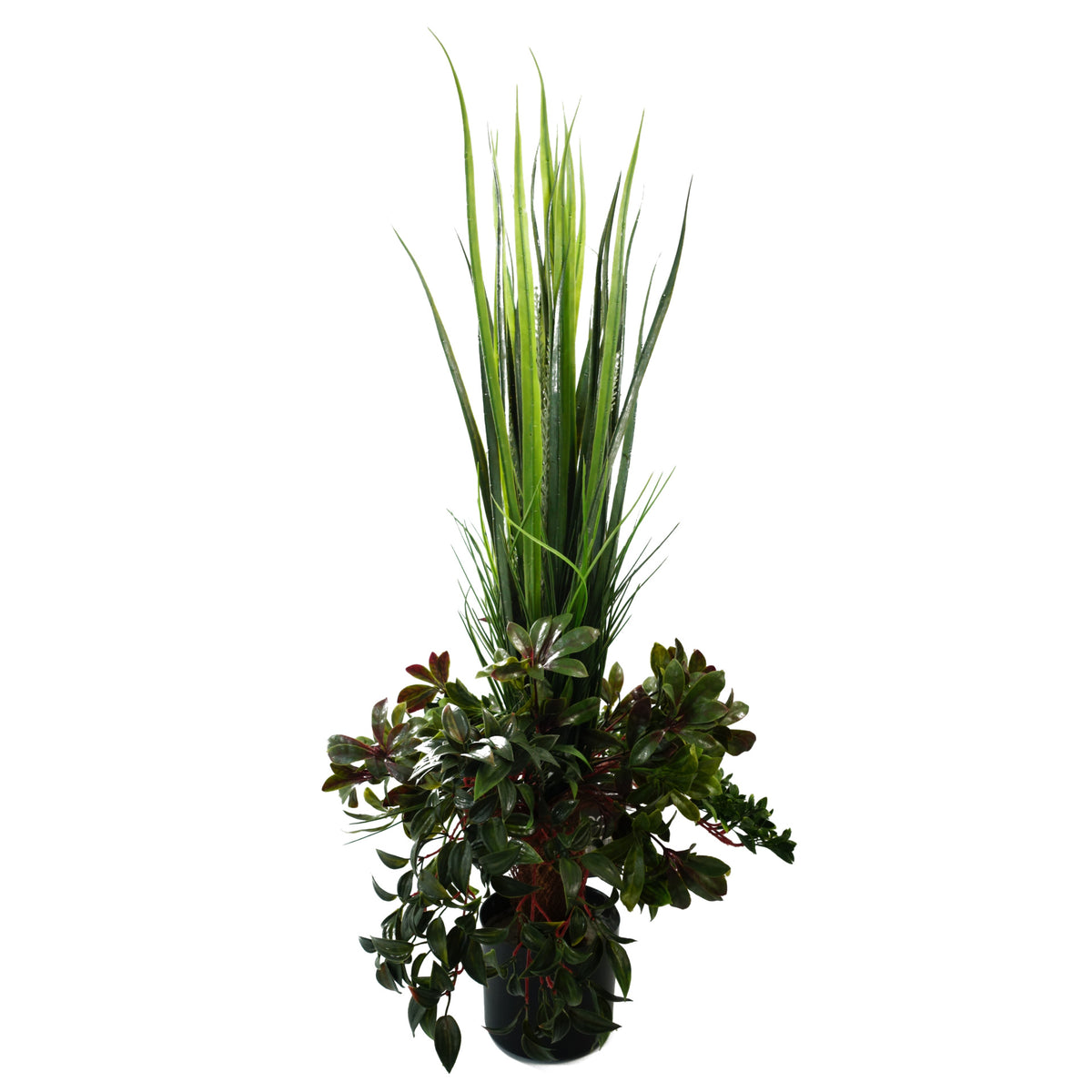 90cm UV Potted UV Grass Plant with Artificial Display Foliage – image 2