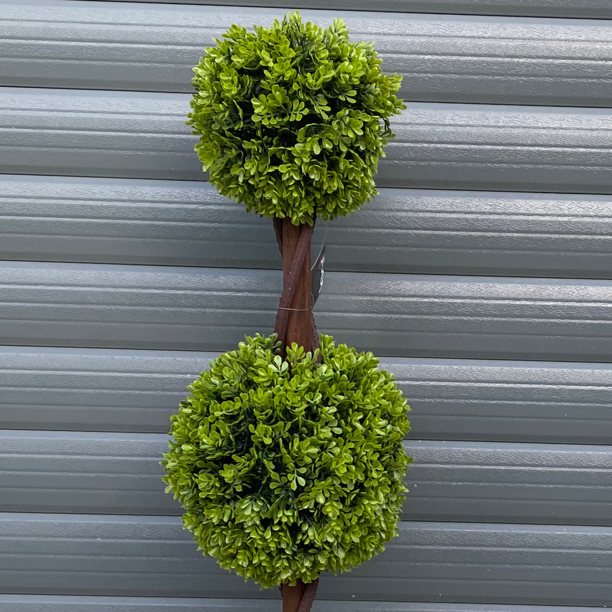 90cm Artificial Green Double Ball Boxwood Topiary Tree – image 3
