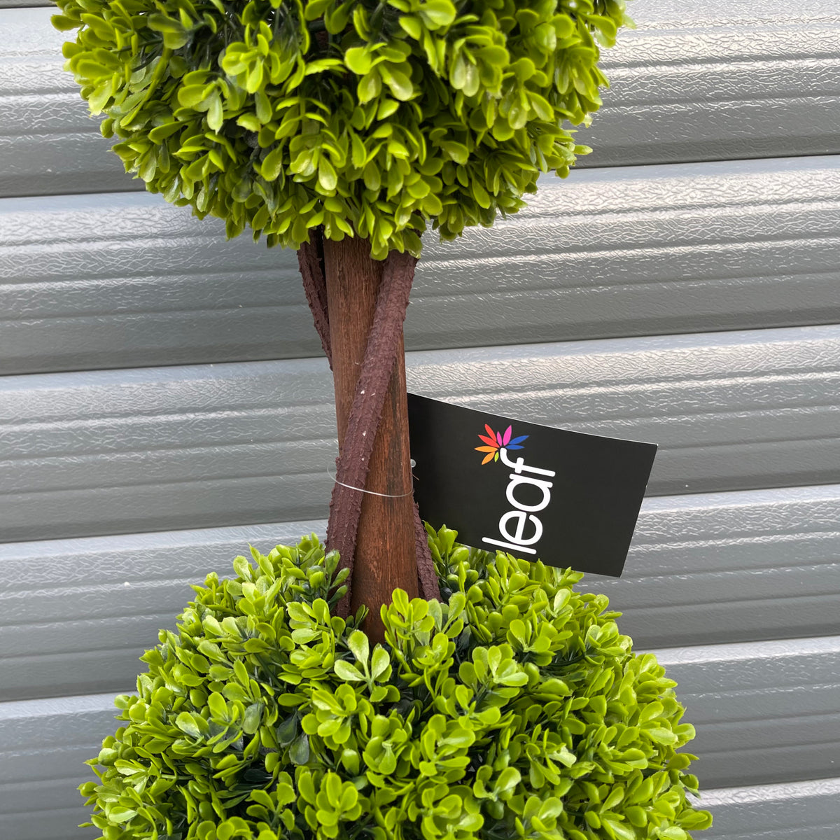 90cm Artificial Green Double Ball Boxwood Topiary Tree – image 4