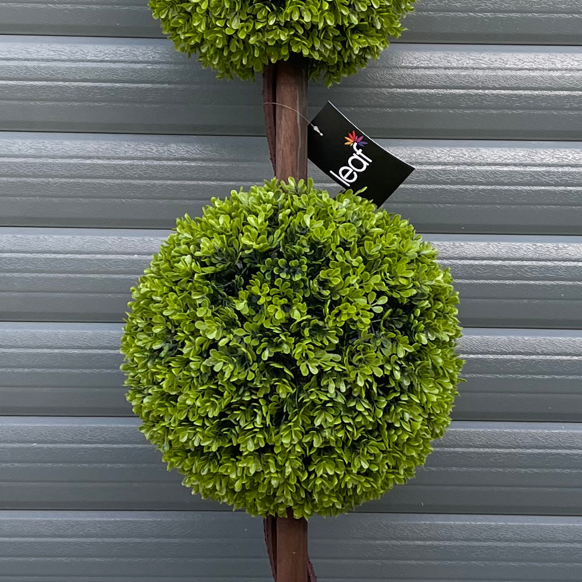 120cm Artificial Green Triple Ball Boxwood Topiary Tree – image 3