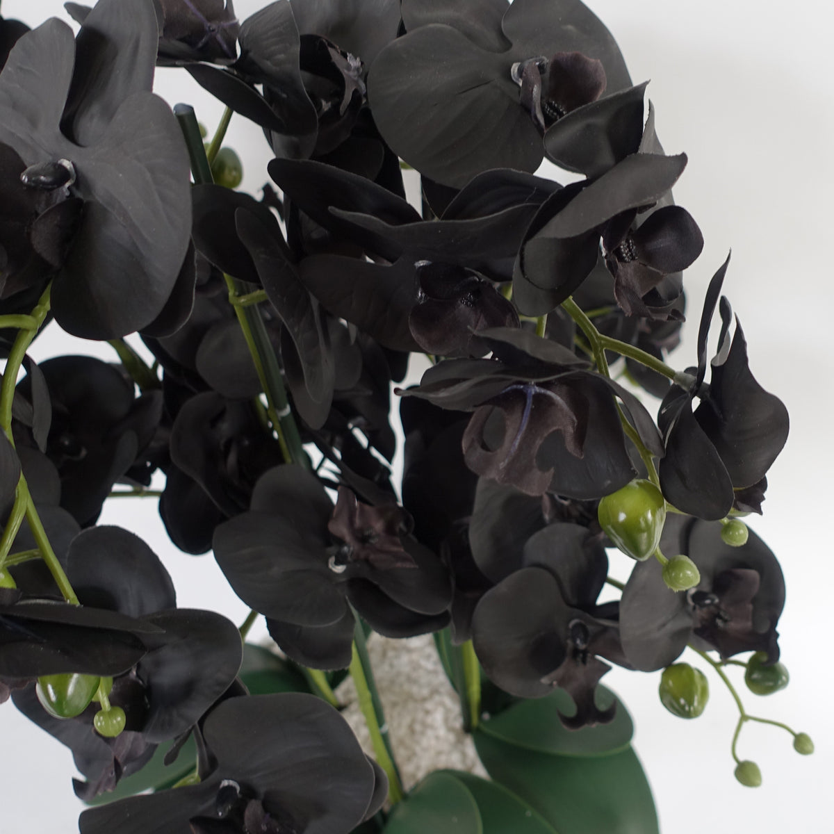 60cm Orchid Artificial Black - Gold Ceramic Planter – image 5