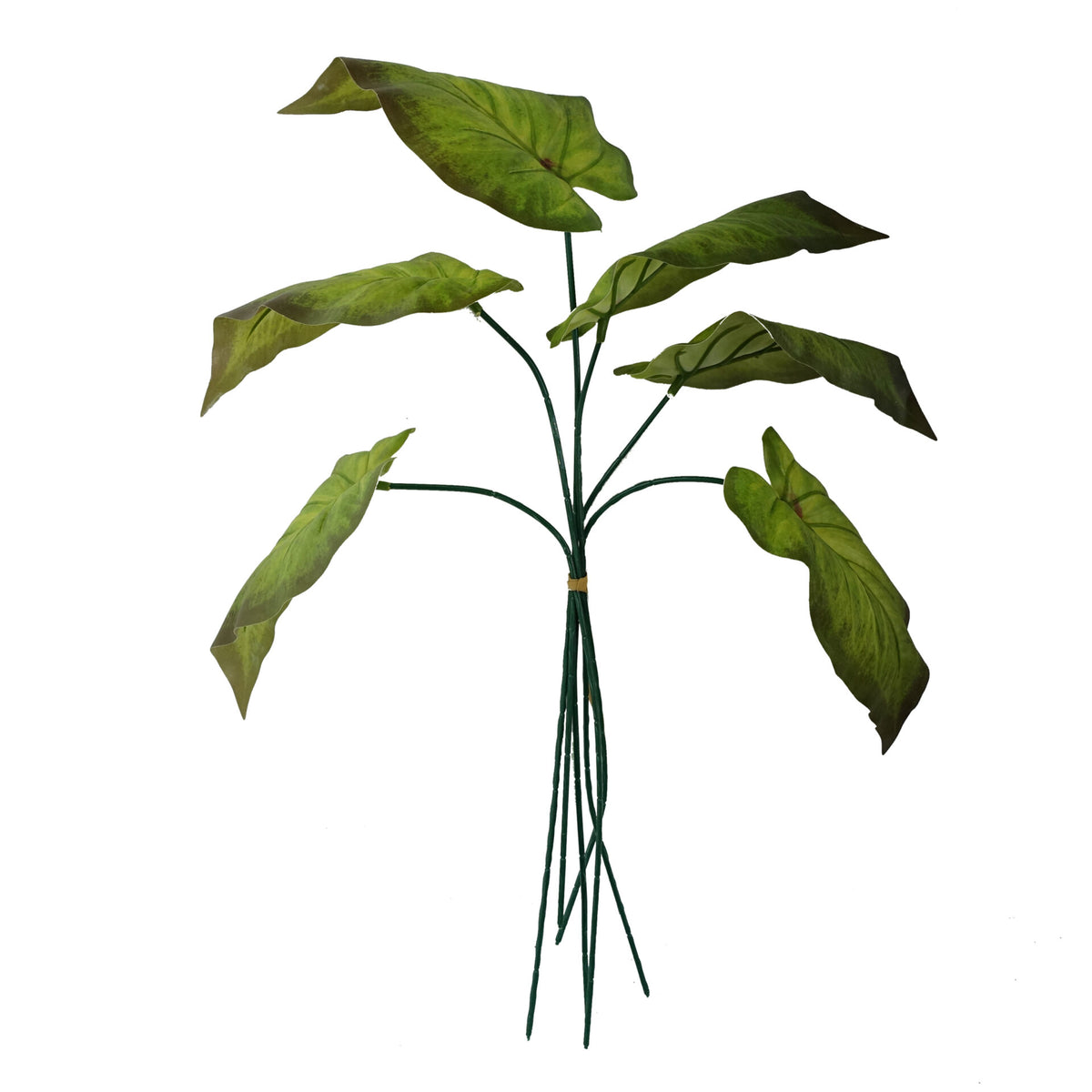 50cm Artificial Green Plastic Leaf Stem – image 3