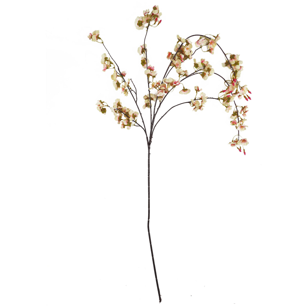 110cm Natural Pink Trailing Cherry Stem Spray Artificial – image 2