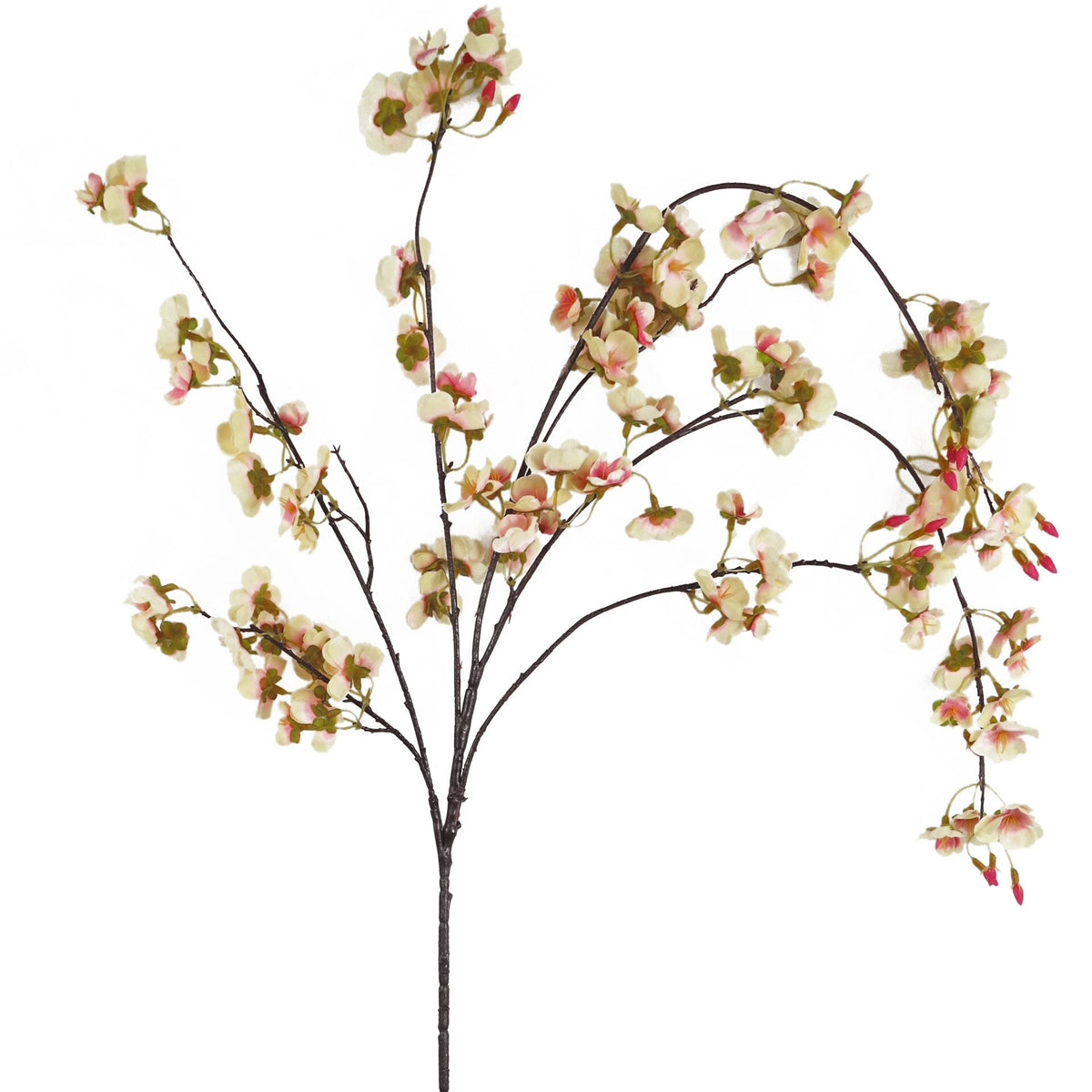 110cm Natural Pink Trailing Cherry Stem Spray Artificial – image 3