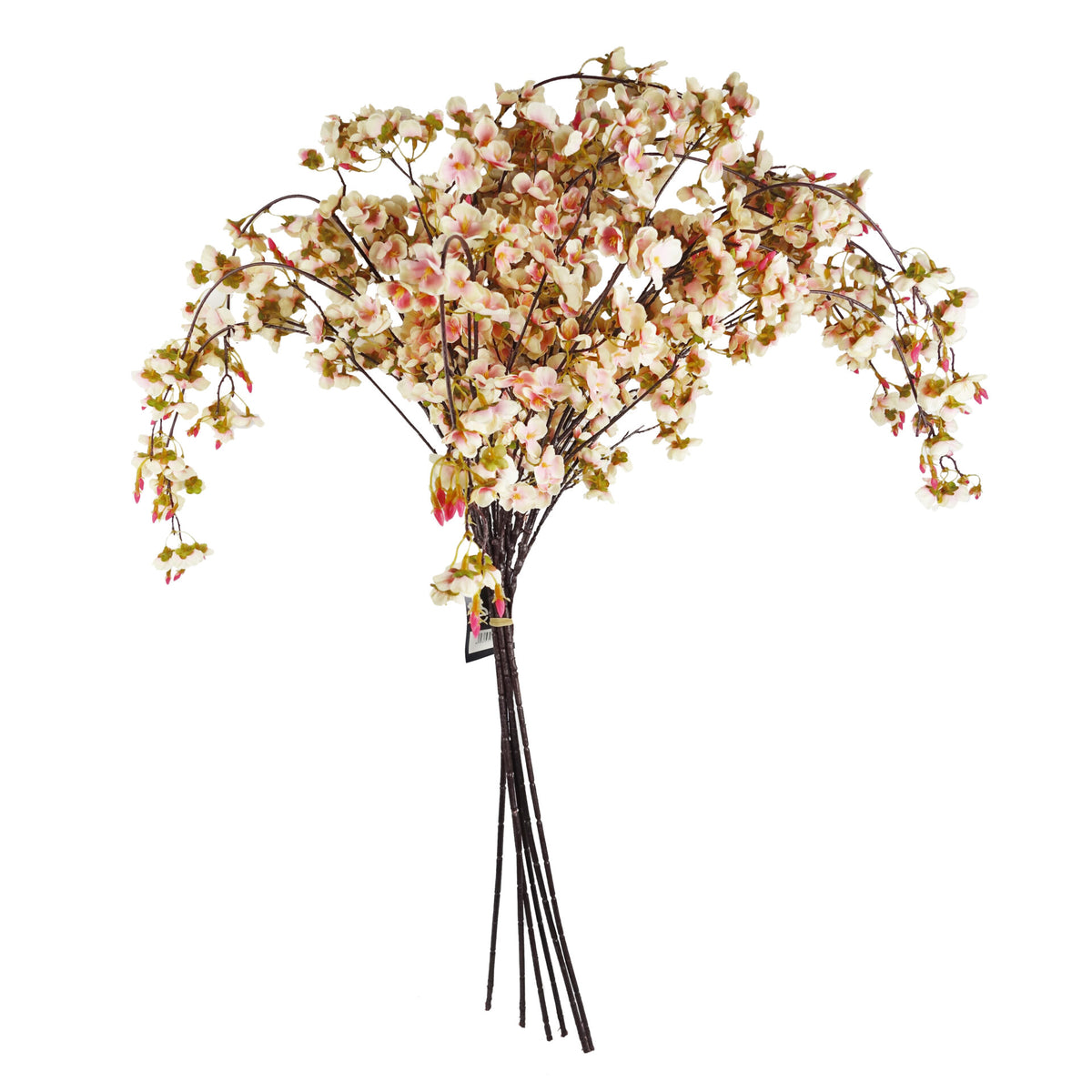 110cm Natural Pink Trailing Cherry Stem Spray Artificial