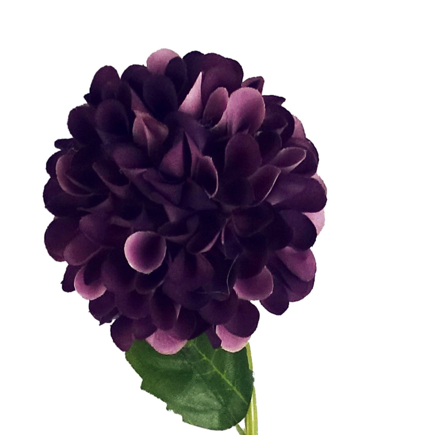 75cm Artificial Dahlia PomPom Flower Stem Realistic – image 12