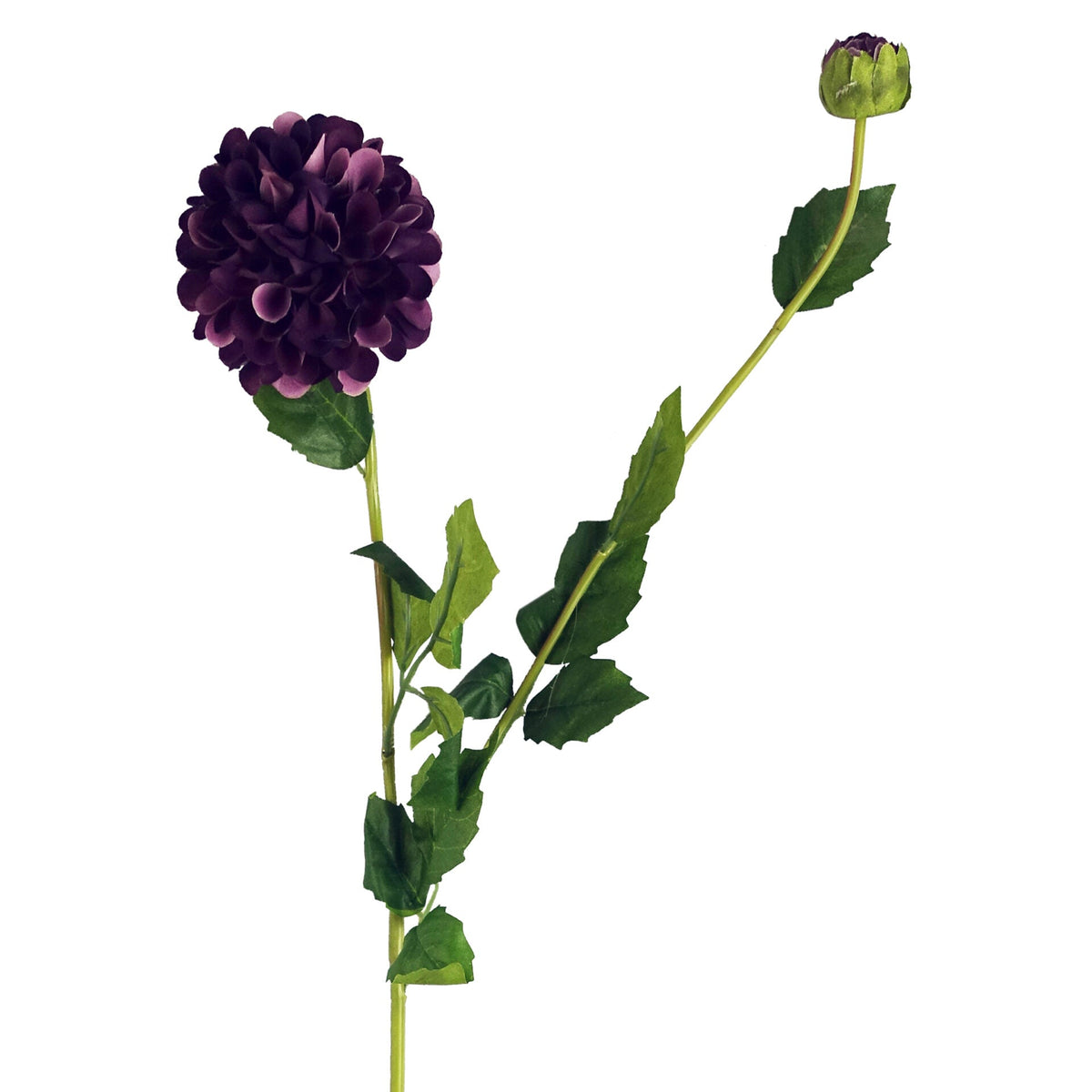 75cm Artificial Dahlia PomPom Flower Stem Realistic – image 4
