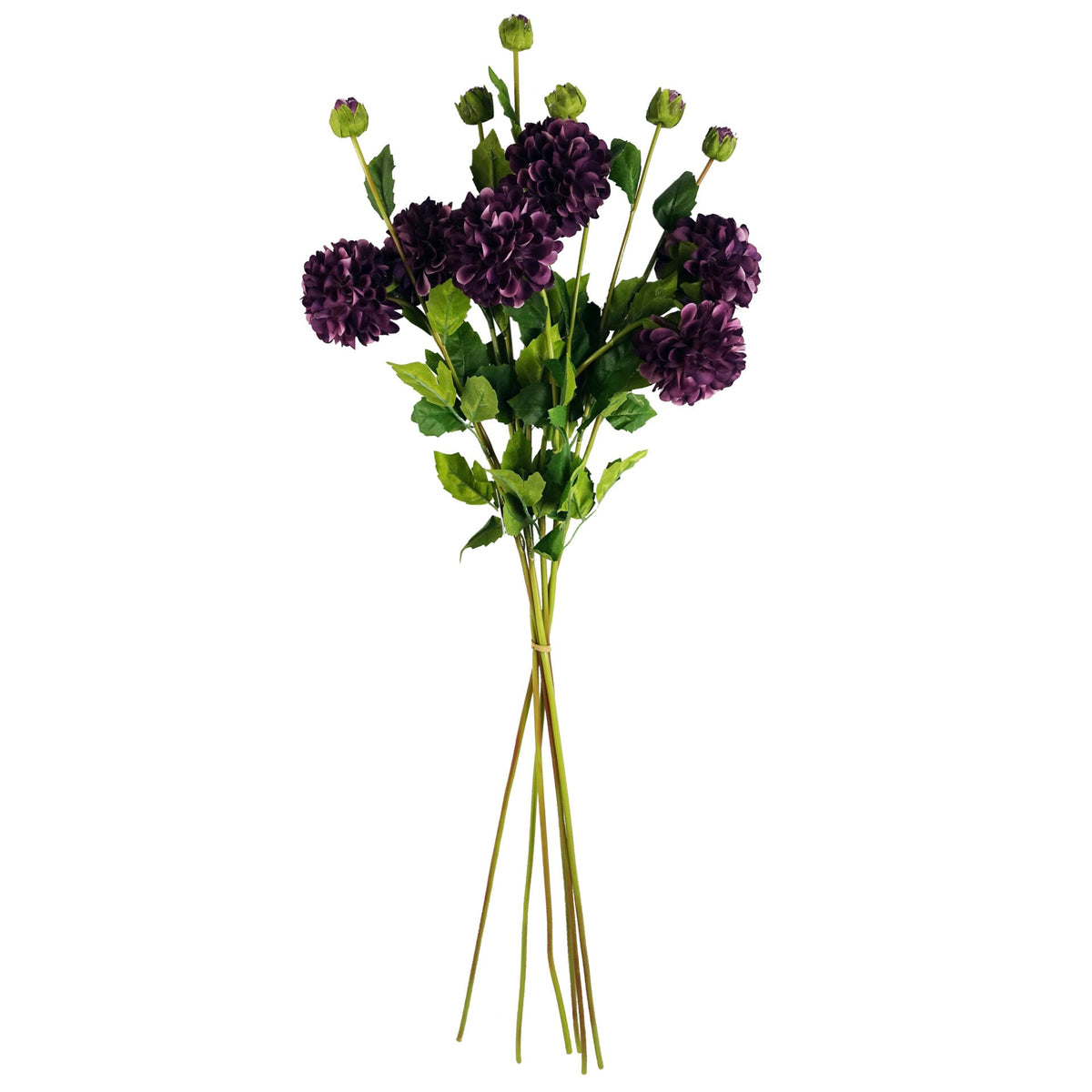 75cm Artificial Dahlia PomPom Flower Stem Realistic – image 20
