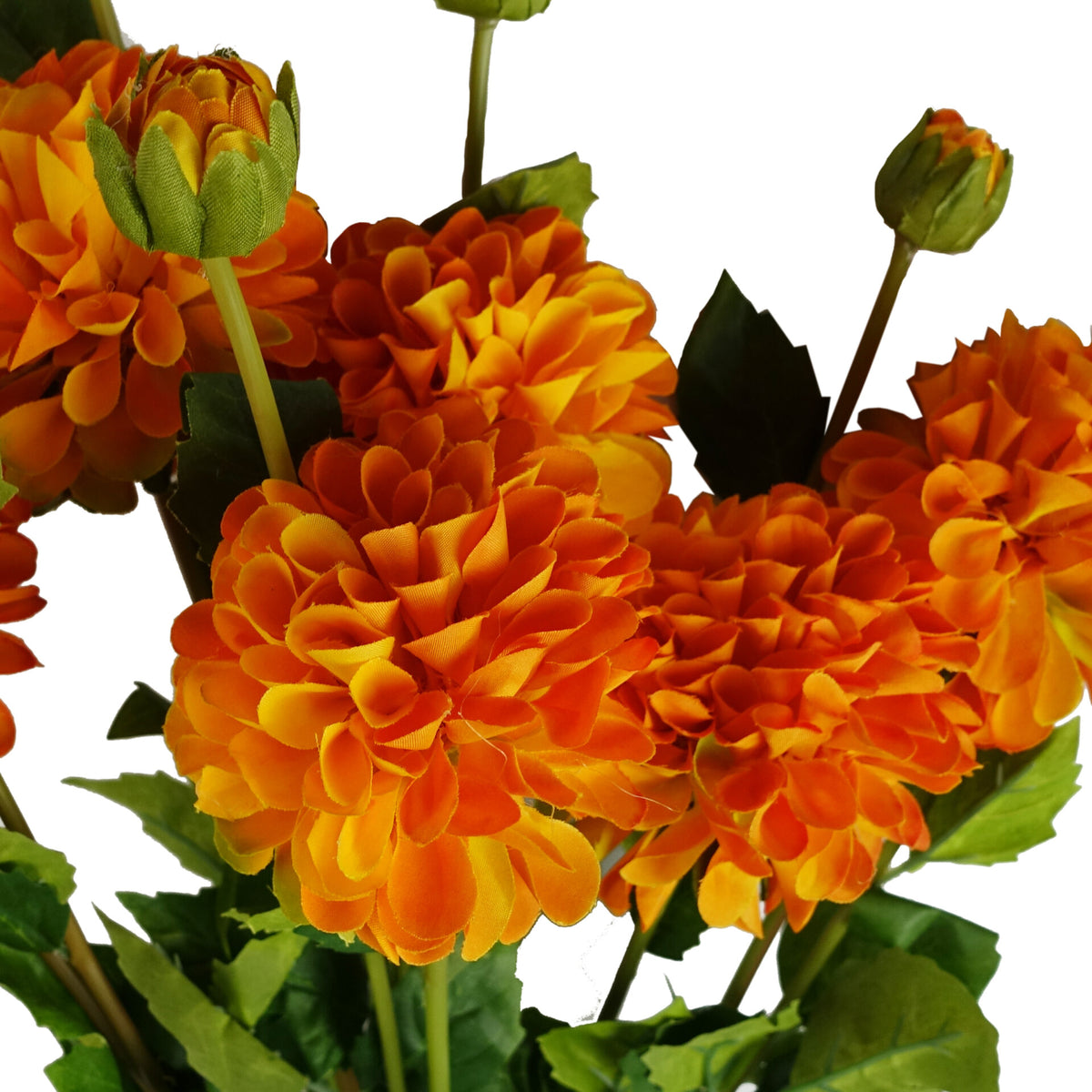 75cm Artificial Dahlia PomPom Flower Stem Realistic – image 10
