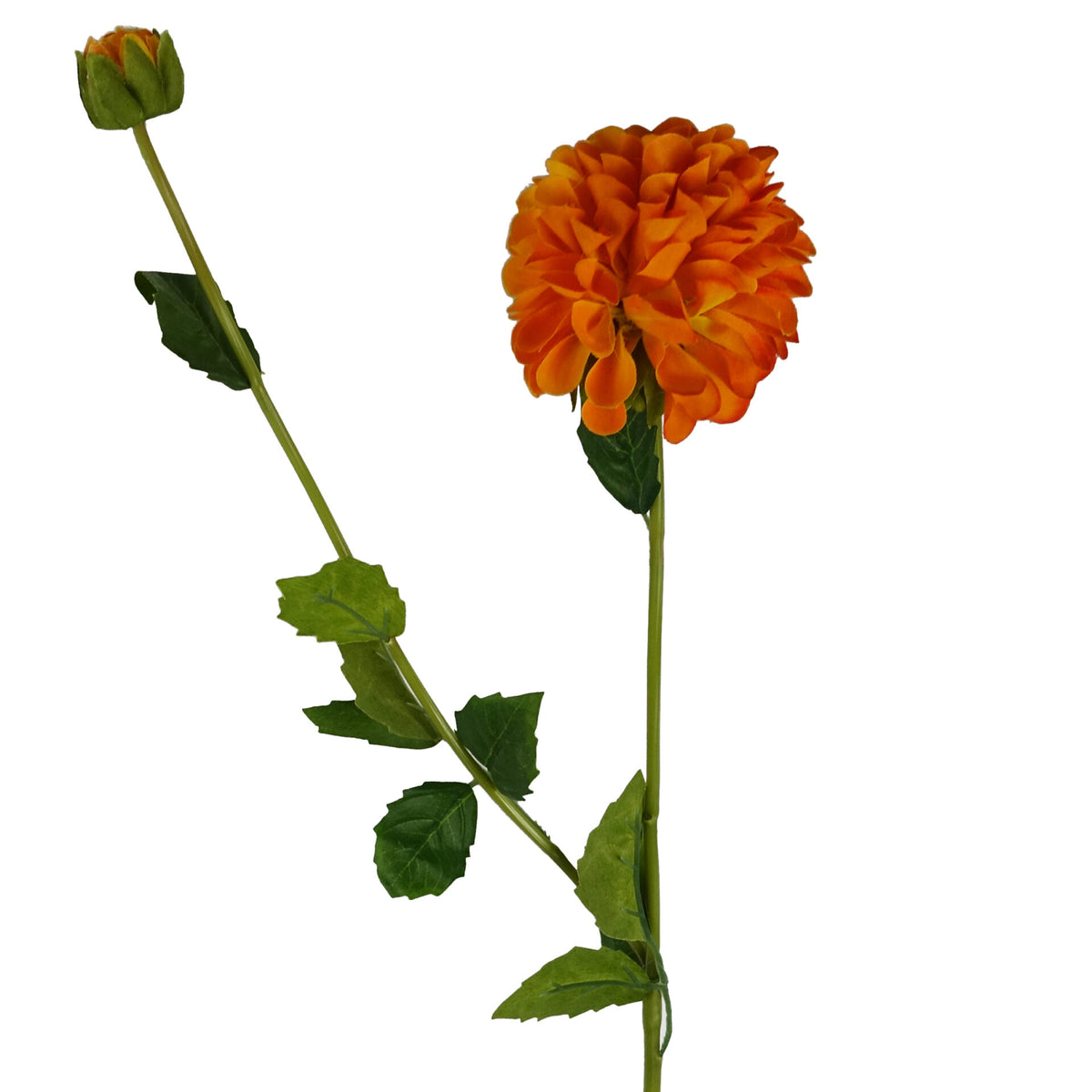 75cm Artificial Dahlia PomPom Flower Stem Realistic – image 5