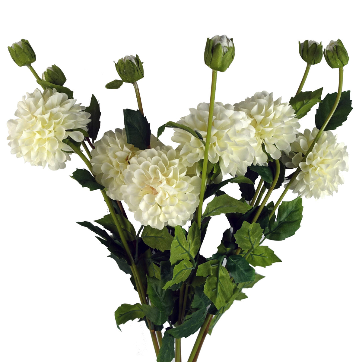 75cm Artificial Dahlia PomPom Flower Stem Realistic – image 28