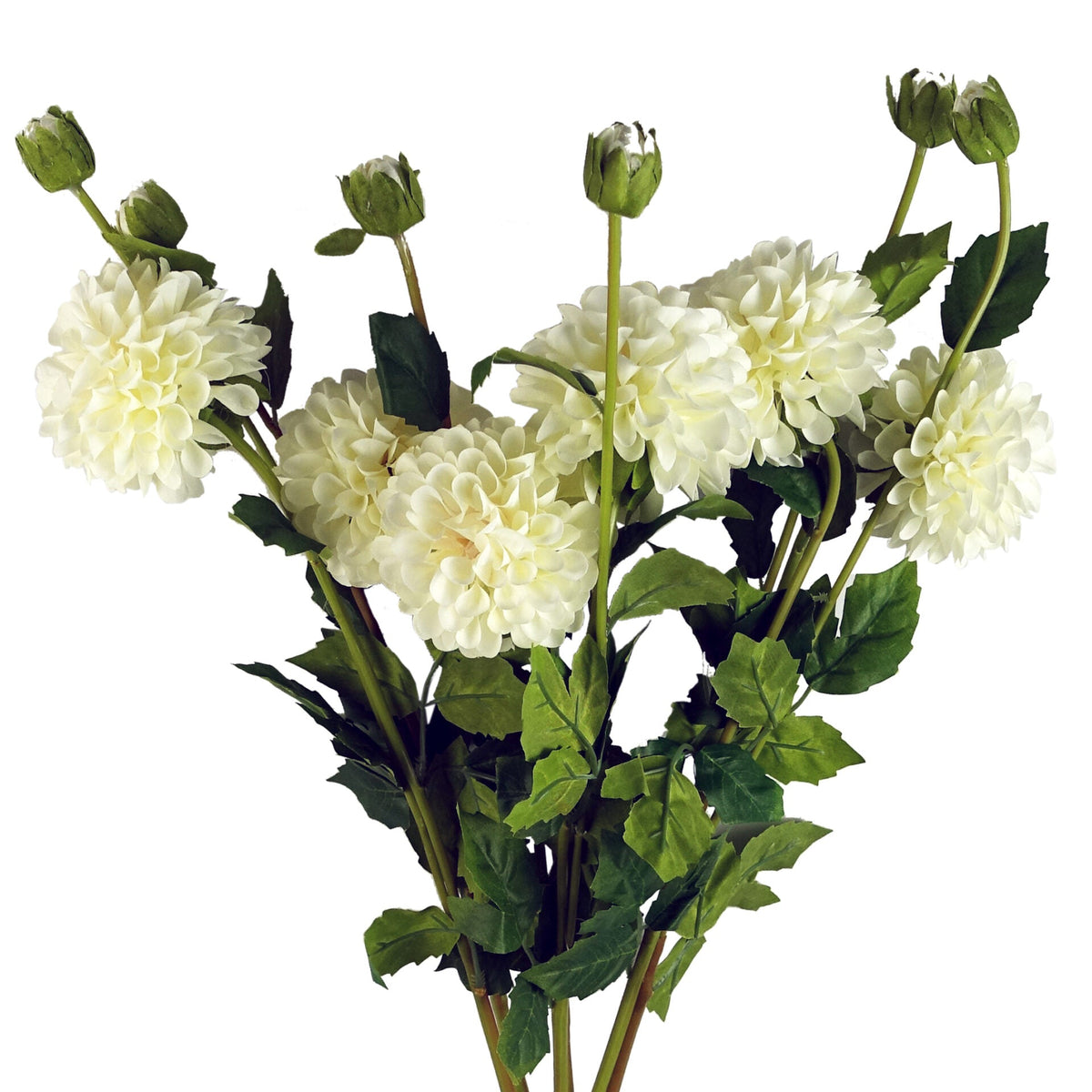 75cm Artificial Dahlia PomPom Flower Stem Realistic – image 26