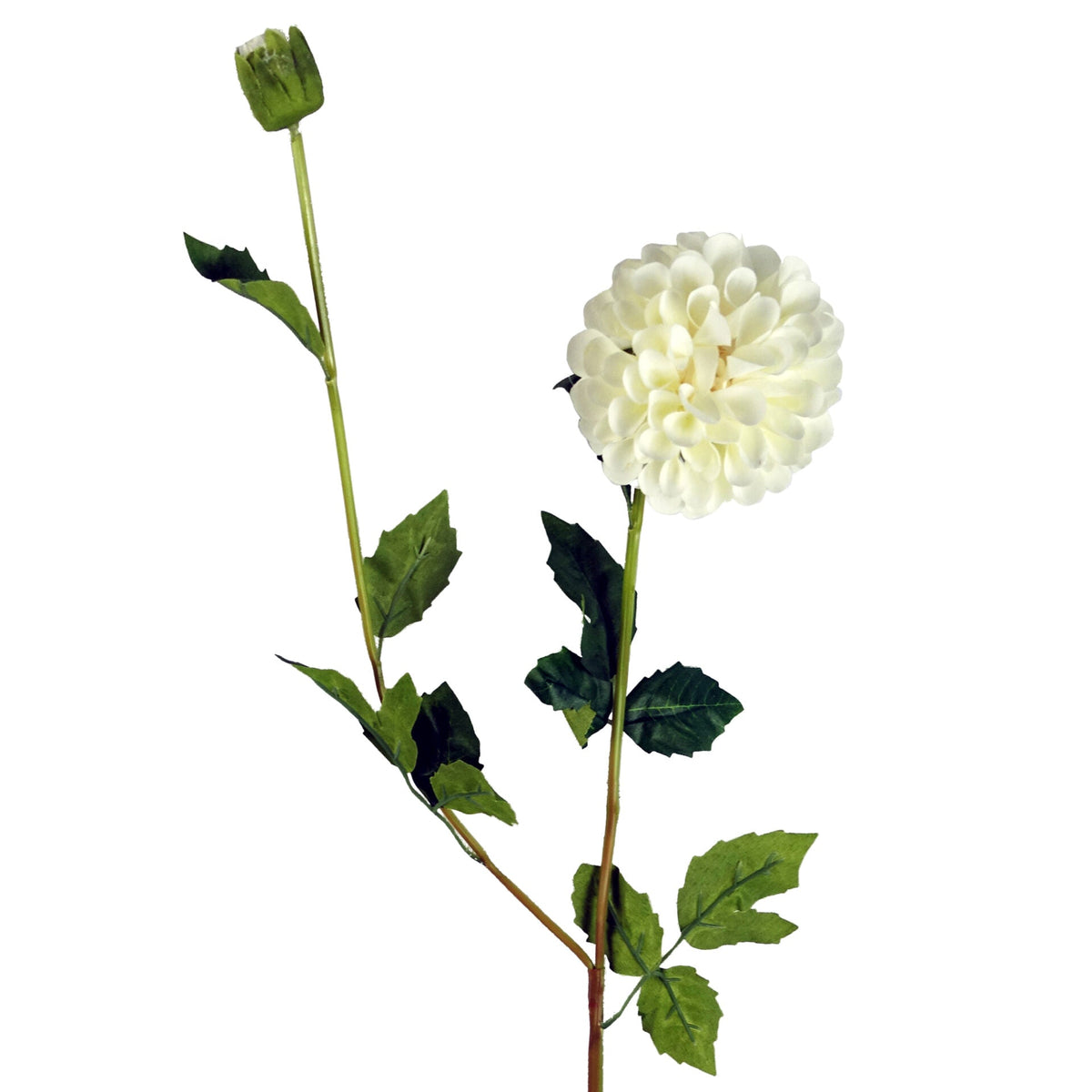 75cm Artificial Dahlia PomPom Flower Stem Realistic – image 30