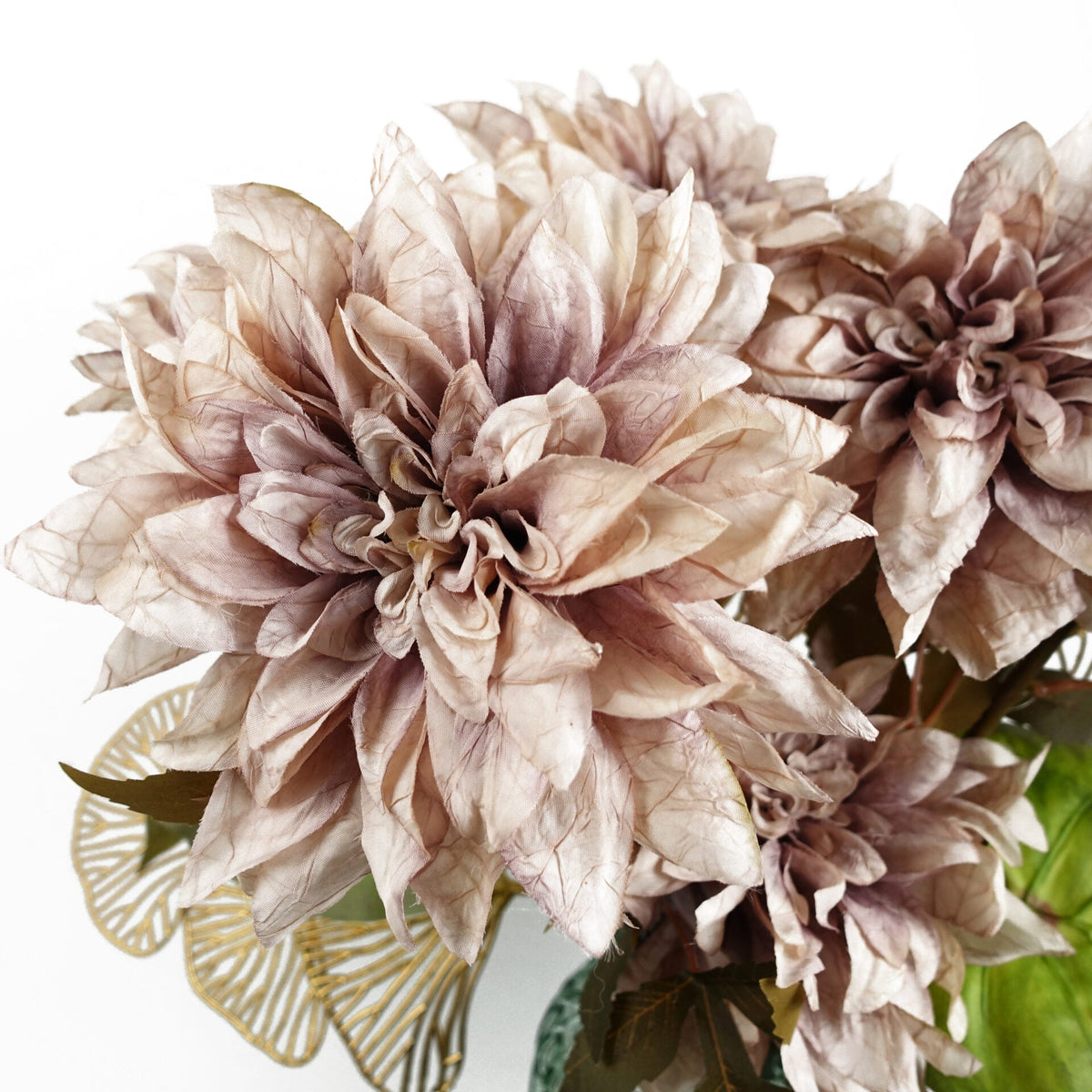55cm Artificial Faux Dahlia Flower Stem – image 15