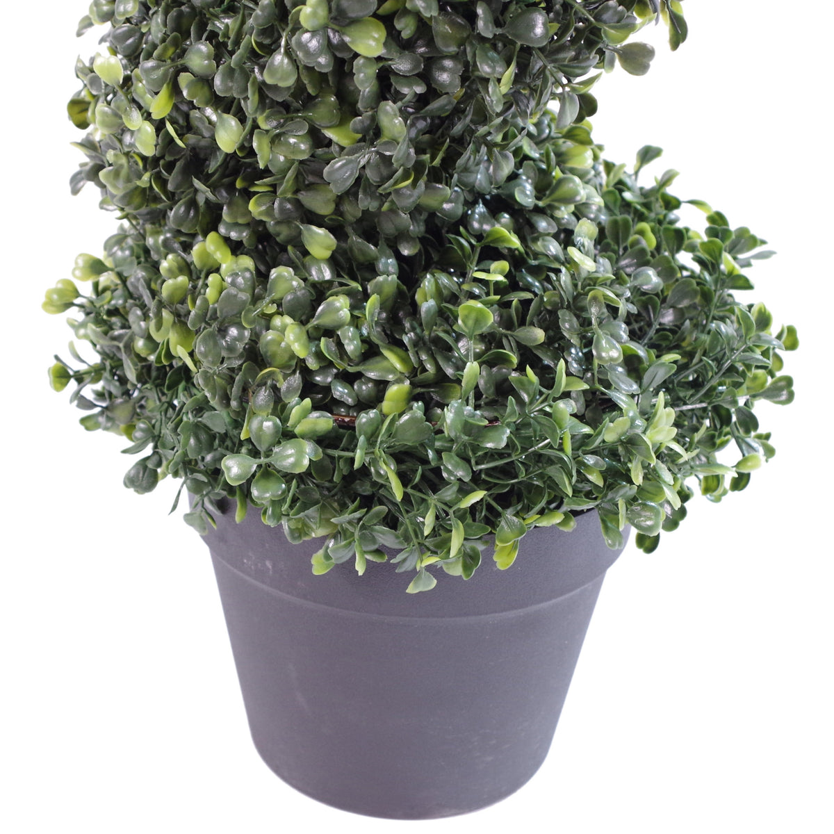 90cm (3ft) Tall Artificial Boxwood Tower Tree Topiary Spiral Decorative Top – image 3