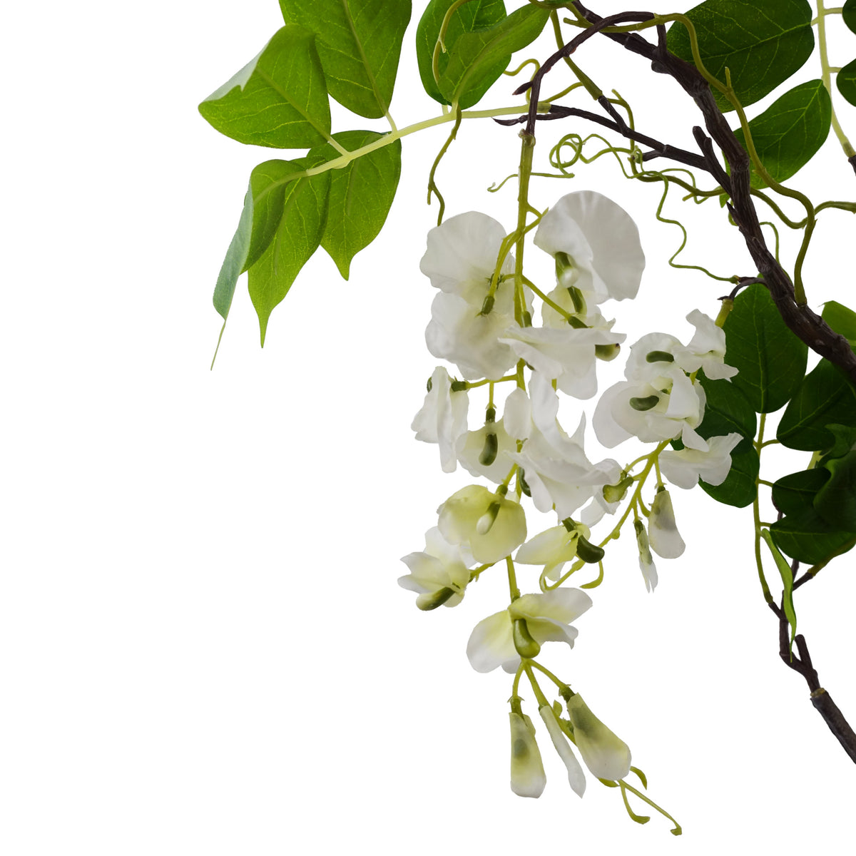 90cm Artificial White Wisteria Bush – image 4
