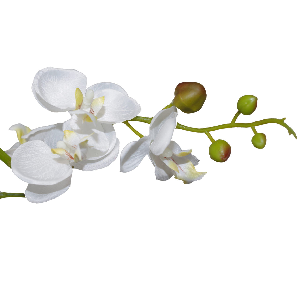 60cm Artificial Luxury Orchid - Triple Stem - White Realistic Plant – image 4