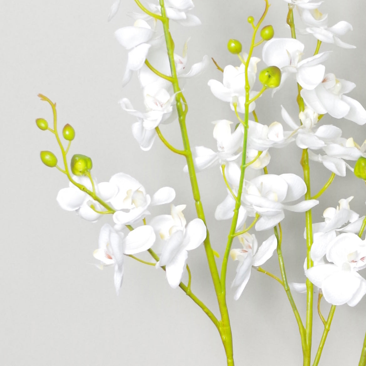 60cm Artificial Luxury Orchid - Triple Stem - White Realistic Plant – image 5