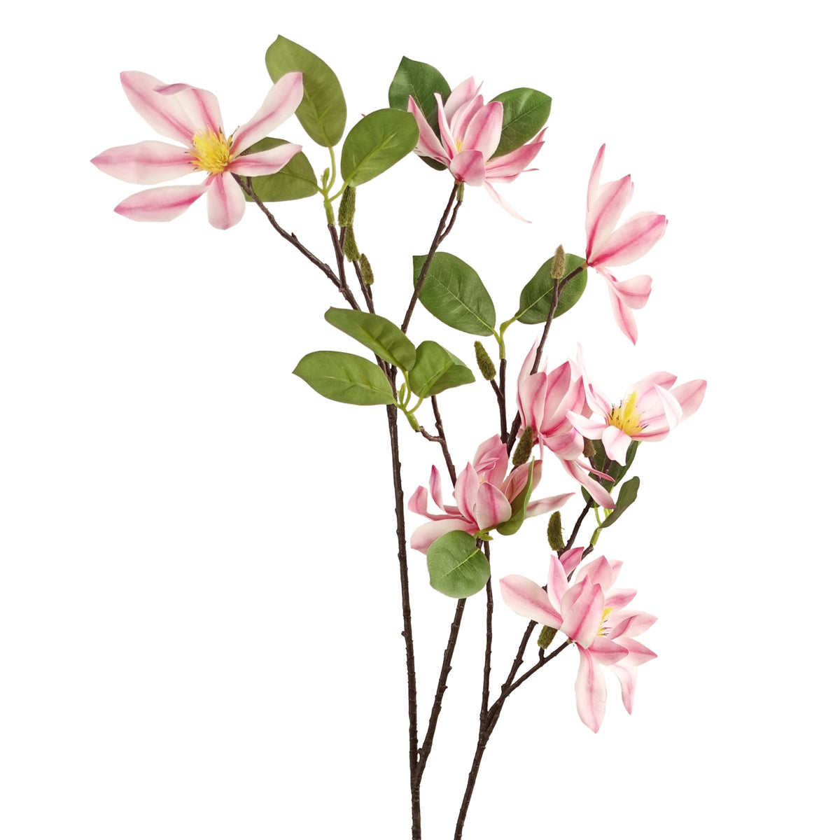 100cm Pink Magnolia Floral Spray Artificial – image 2