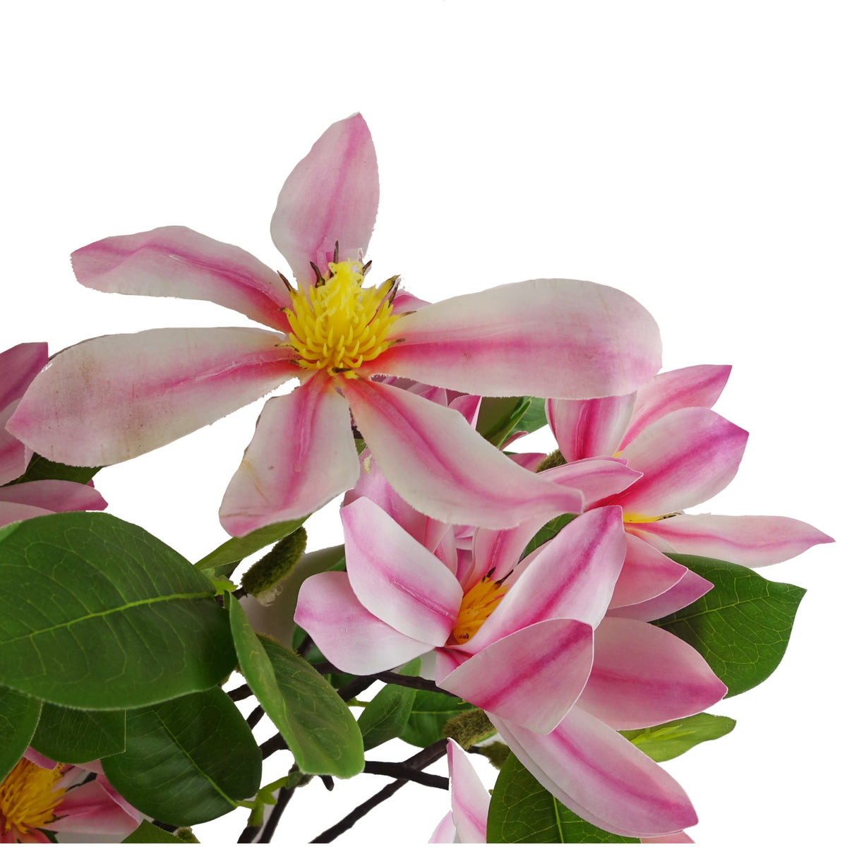 100cm Pink Magnolia Floral Spray Artificial – image 4