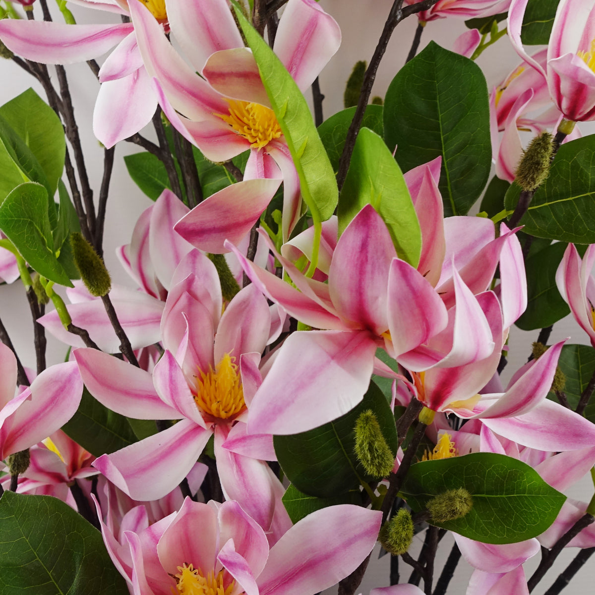 100cm Pink Magnolia Floral Spray Artificial – image 5