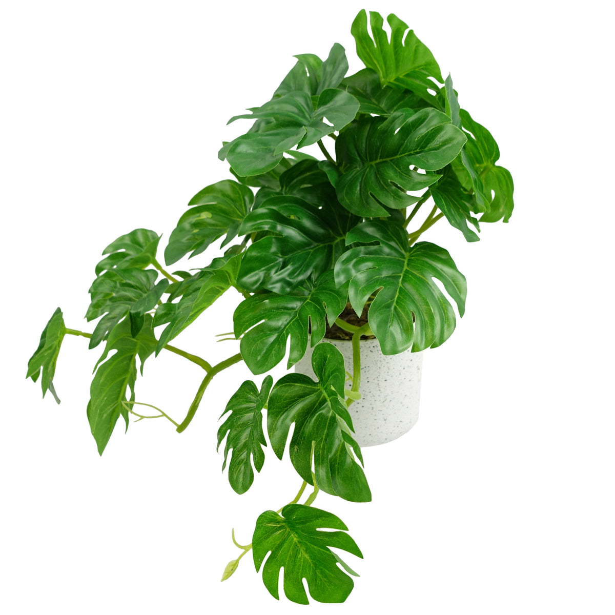 30cm Artificial Green Potted Monstera Trailing Plant – image 4