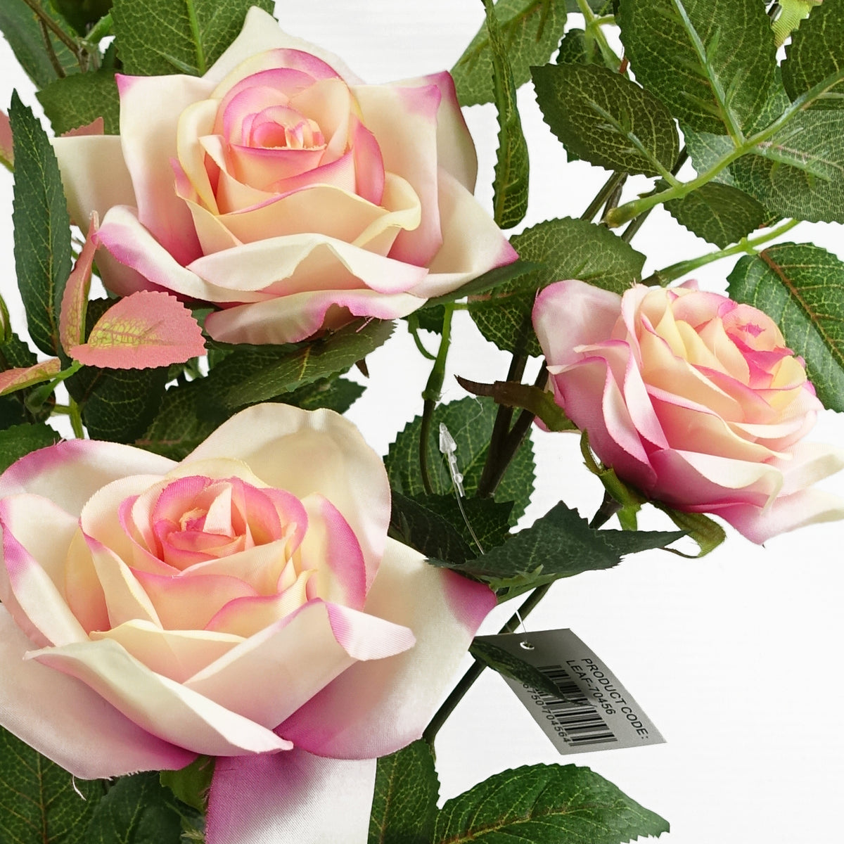 50cm Artificial Pink Rose Plant – image 3
