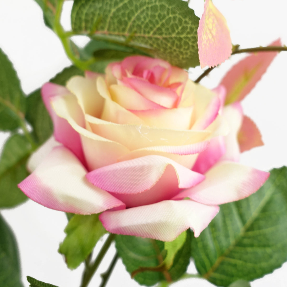 50cm Artificial Pink Rose Plant – image 4