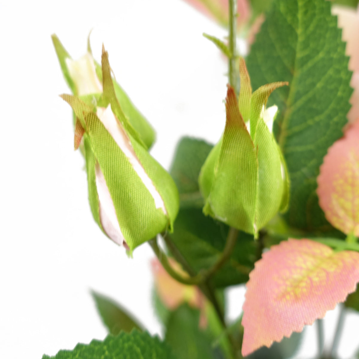 50cm Artificial Pink Rose Plant – image 5