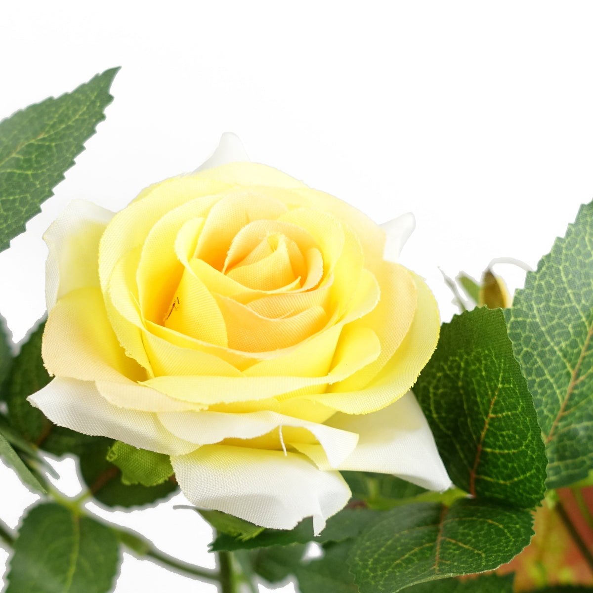 50cm Artificial Yellow Rose Plant – image 3